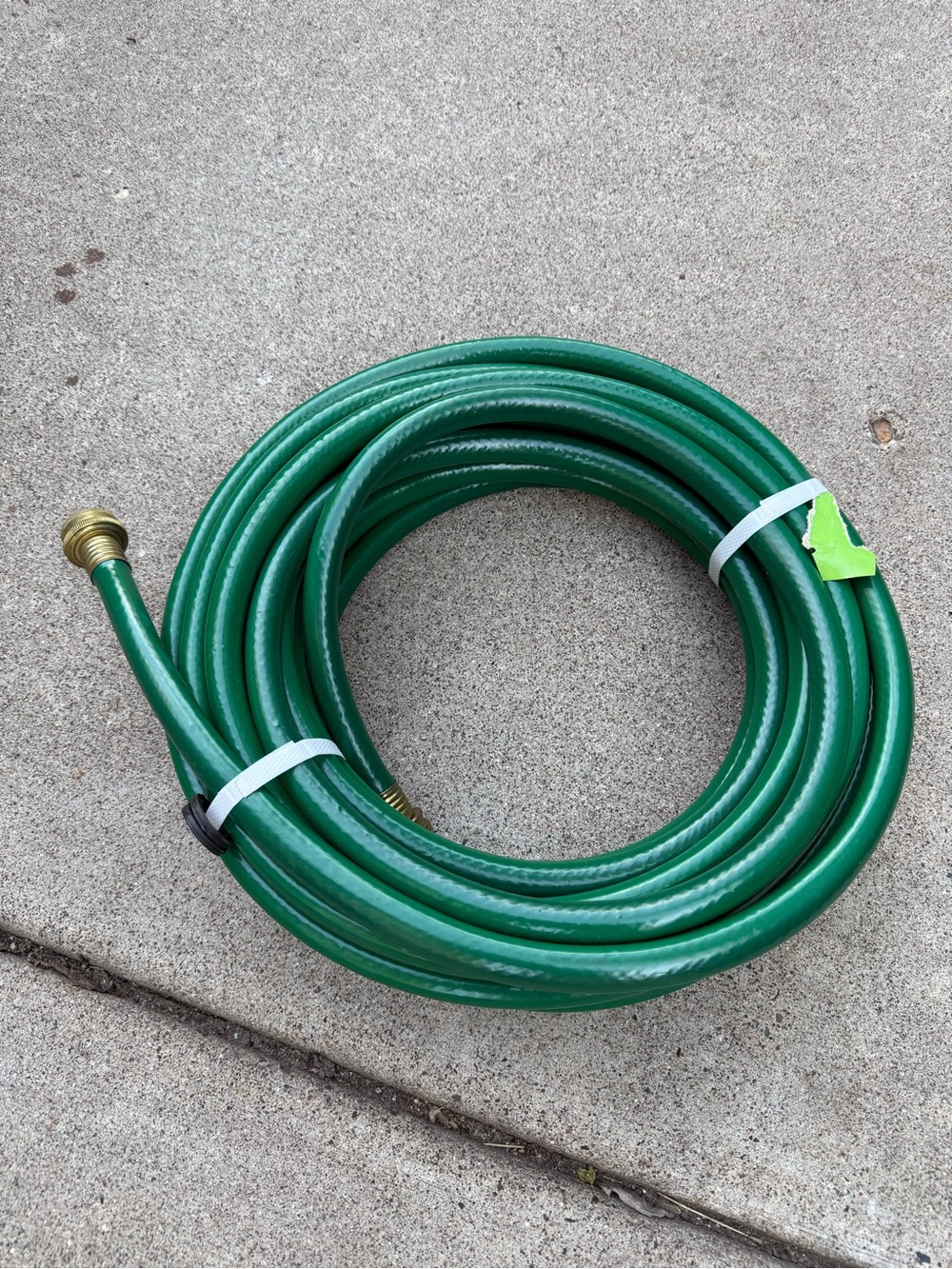 Heavy Duty Green Flexible Garden Hose with Brass Fittings